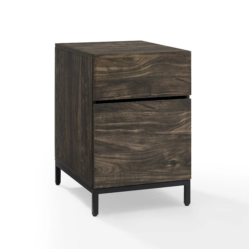 Brown Ash 2-Drawer File Cabinet – Legal Size