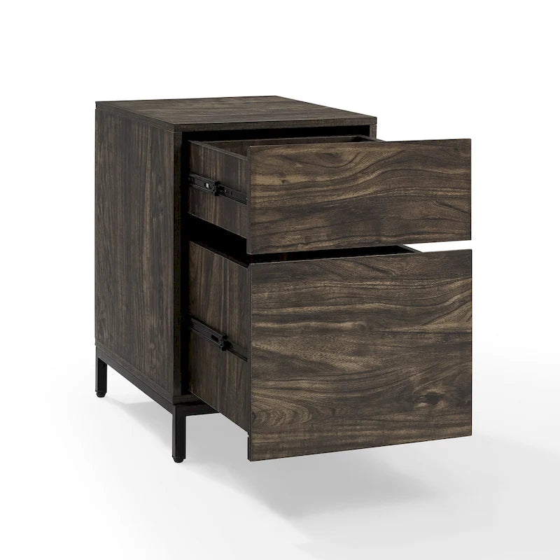 Brown Ash 2-Drawer File Cabinet – Legal Size