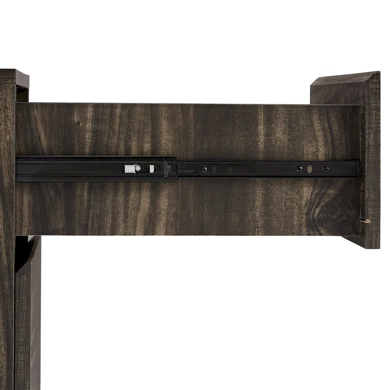Brown Ash 2-Drawer File Cabinet – Legal Size