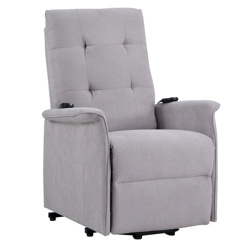 Gray Power Lift Recliner Chair, Single Seat, with Massage Function