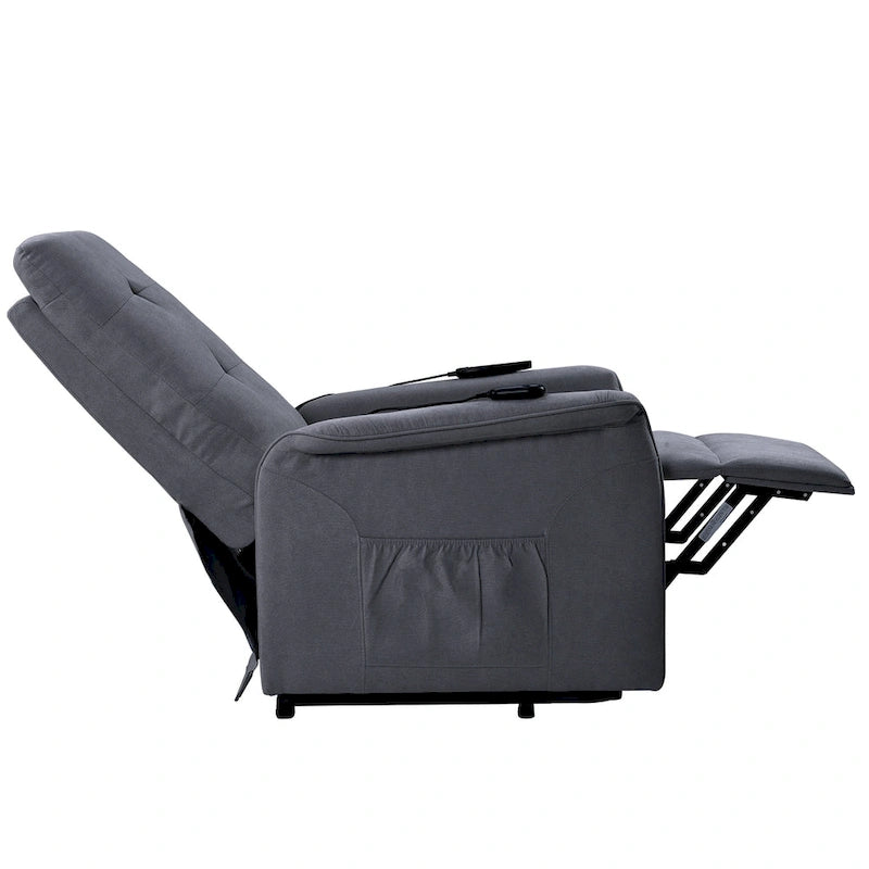 Gray Power Lift Recliner Chair, Single Seat, with Massage Function