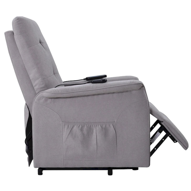 Gray Power Lift Recliner Chair, Single Seat, with Massage Function