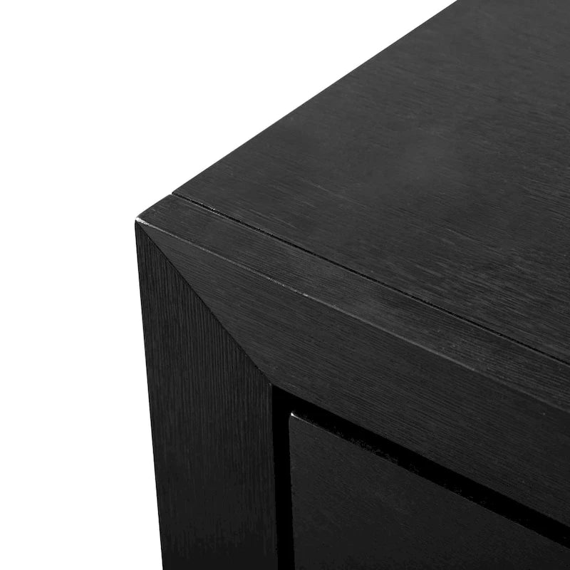 Black Modern King Bedroom Set, 6-Piece, LED Headboard, For 1–2