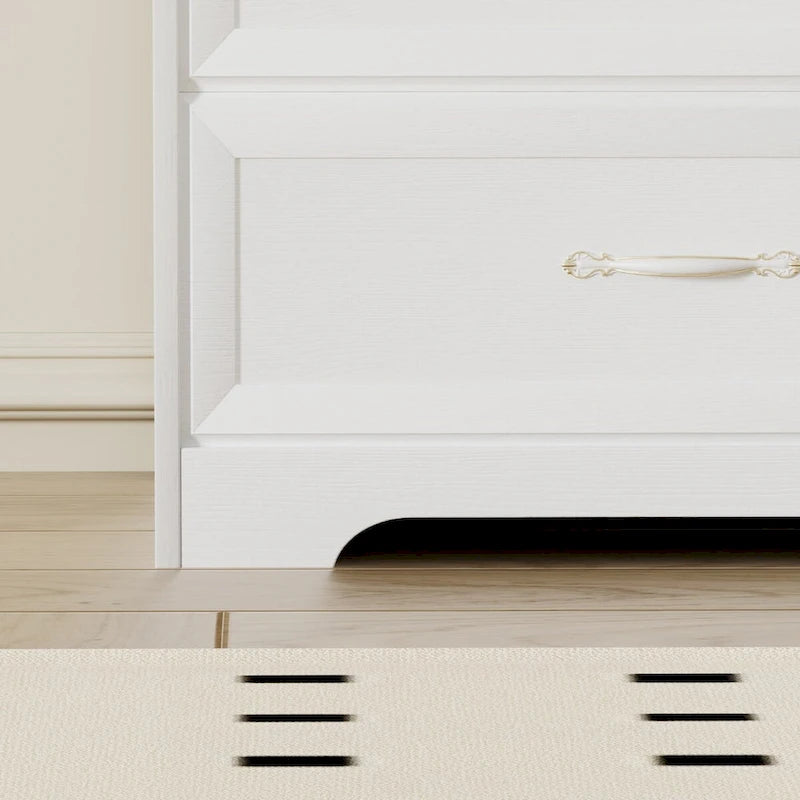 Black/White 6-Drawer Dresser, Modern Style, For 1