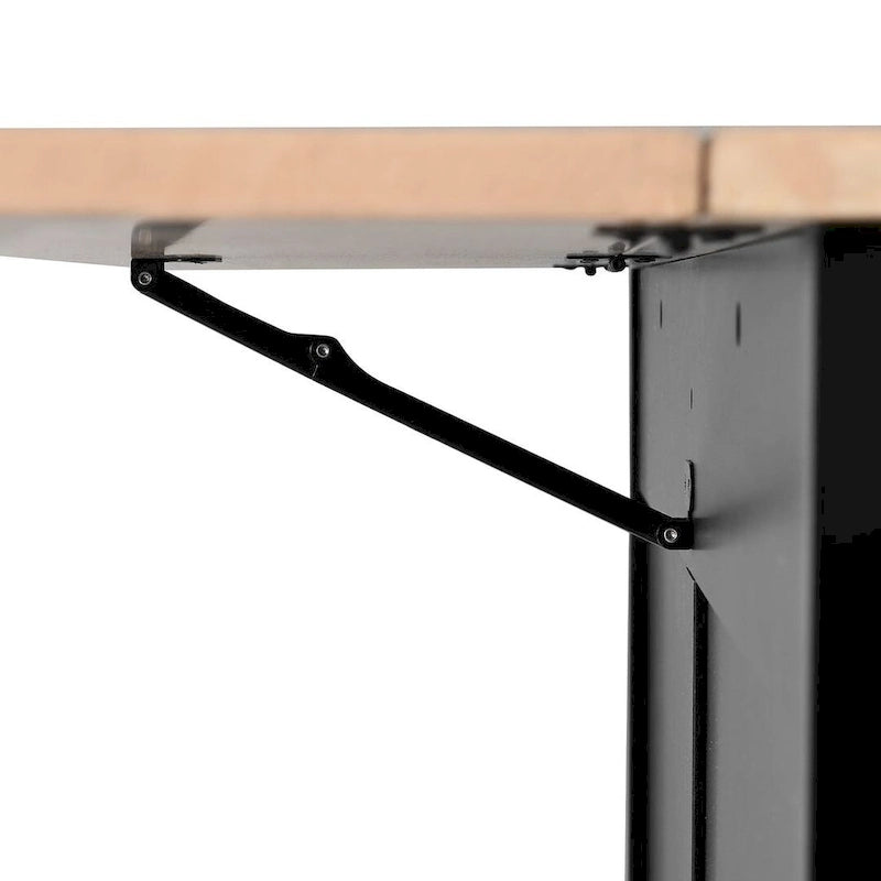 Black / White / Mint Green Drop-Leaf Kitchen Cart with Sliding Barn Door