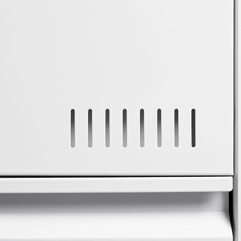 Black / White 3-Drawer Locking Metal Lateral File Cabinet – 1 User