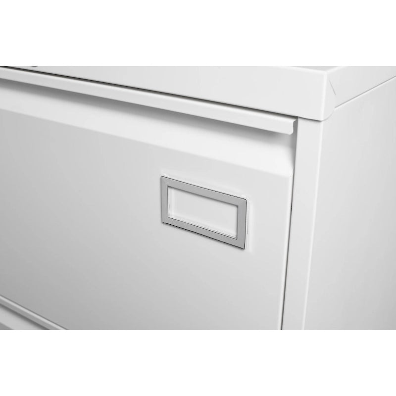 Black / White 3-Drawer Locking Metal Lateral File Cabinet – 1 User