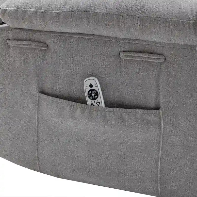 Light Gray Power Recliner Chair for 1